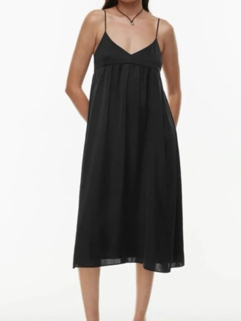 Aritzia Wilfred Lover Babydoll Midi Dress